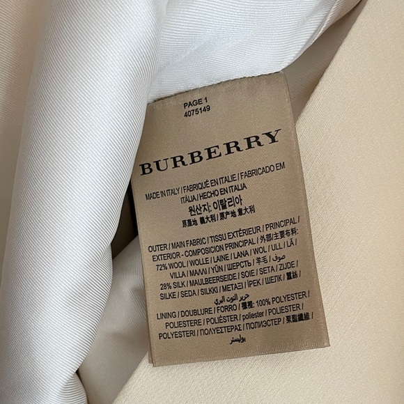 BURBERRY wool Derora racing stripe top NWT imperfect - Picture 7 of 7